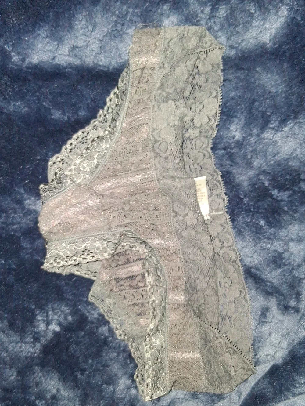 Secret Treasures Gray Lace Bikini Panty